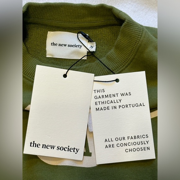 NWT THE NEW SOCIETY Newburry sweatshirt | Khaki size 3 Yrs - Picture 5 of 11